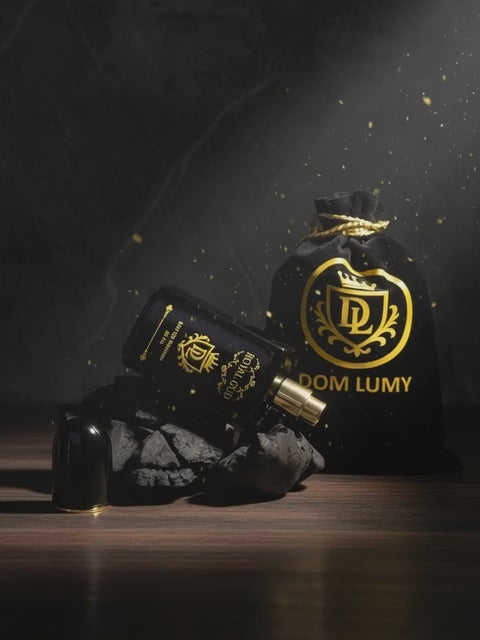 Dom Lumy Royal Oud luxury perfume bottle reel